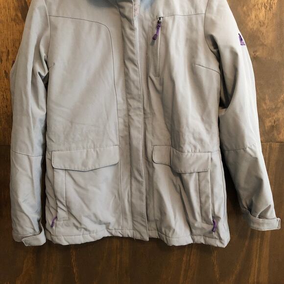 ZeroXposur Womens Jacket Gray Purple 3 in 1 Hooded Insulated Lined Ski Winter M - Picture 3 of 14